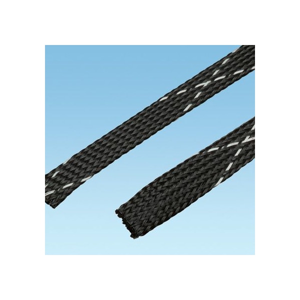 Panduit Braided Cable Sleeve, 0.37 in Inside Dia., 1/2 in Max Bundle Dia., 200 ft, Gray SE38PFR-TR8 - main